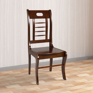 Silla de Comedor Clásica Diana Hecha con Estructura de Madera de Teca Sólida y Respaldo Confortable para Uso en Interiores y Exteriores - Product Image 3