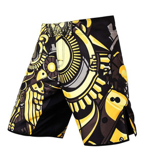 Pantalones Cortos de MMA para Kickboxing, Boxeo y Muay Thai, Fabricados en Fábrica, Lavados, Elásticos, Transpirables, de Secado Rápido, 100% Algodón/Poliéster - Product Image 5