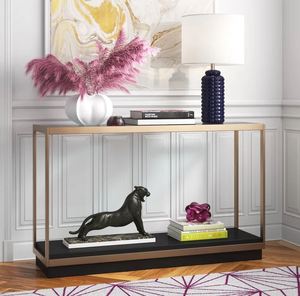 Iron and Wood Luxury Design <b>Console</b> <b>Table</b> for Hotel Home Decor Living Room Furniture <b>Storage</b> Entryway and Hallway <b>Table</b> <b>Console</b> - Product Image 3