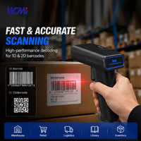 Escáner de Código de Barras WCMI de Alta Velocidad, con Cable e Inalámbrico, con Lectura por Inducción Automática, Escaneo Rápido para Gestión de Inventario