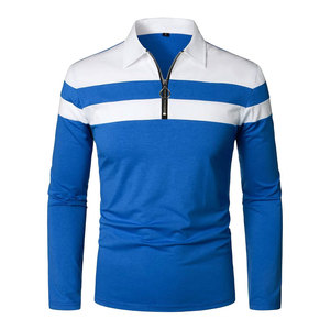 เสื้อโปโลผู้ชายแบบถักเรียบ แขนยาว ปี 2026 ออกแบบแบรนด์ของคุณเอง เนื้อผ้านุ่ม สวมใส่สบาย - Product Image 1