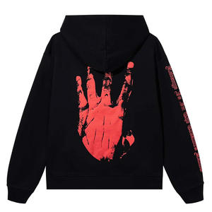 2025 sudaderas con capucha para hombre 100% algodón Puffprint Screen Print Oversized Pullover Drop Shoulder Heavyweight GSM sudaderas con capucha de alta calidad - Product Image 3