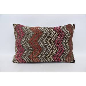 Almohada Kilim Bohemia Multicolor, cojín de seda de lujo de 16x24 pulgadas, patrón de estampado Vintage tejido para uso en el suelo del sofá para Navidad - Product Image 1