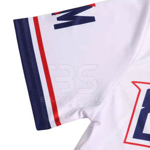 Jersey de béisbol al por mayor con la impresión de la sublimación del logotipo del equipo y el jersey de béisbol cómodo bordado - Product Image 3