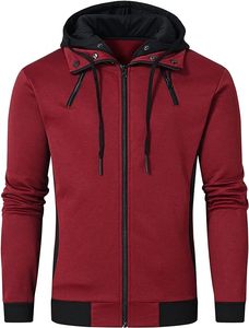 Sudadera con capucha y cremallera para hombre, estilo hip hop, con logo personalizado impreso en 3D, resistente al viento, transpirable, de alta calidad, con efecto tie-dye, de poliéster/algodón. - Product Image 3