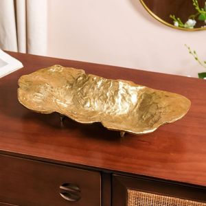 Bandeja de Servir de Aluminio Ornamentada Más Vendida para Decoración Tradicional con Detalles Metálicos y Apariencia Elegante - Product Image 4