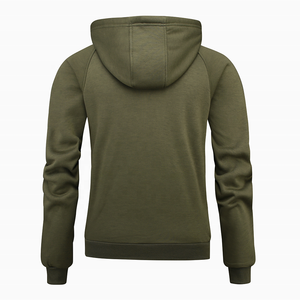 Chaqueta con cremallera de un cuarto de algodón 100% de peso pesado personalizada para hombre, Sudadera con capucha y cremallera con logotipo de marca e impresión digital de todas las tallas de invierno - Product Image 2