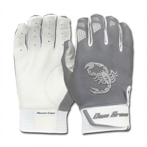 Gants de frappe de baseball en peau de mouton avec impression personnalisée, vente en gros, respirants, antidérapants, anti-chocs, gants de frappe de softball pour adultes - Product Image 5