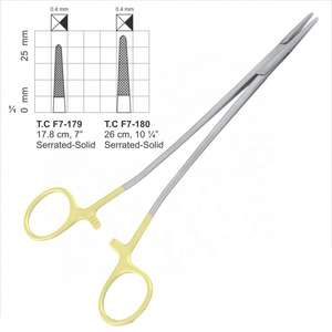 Pinzas Portaagujas Sarot y Portaagujas Mayo Hegar, Instrumentos Quirúrgicos Manuales de Acero Inoxidable, Certificación MOL, Astrin Surgical - Product Image 1