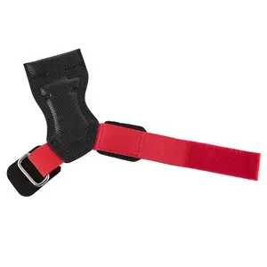 Poignées de gymnastique en peau de vache Support de poignet réglable Protecteurs de paume Coussinets Poignées de levage de poids pour le type d'exercice de dynamophilie - Product Image 6