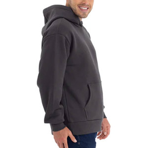 9307 pull à capuche lourd Premium sweat à capuche en polaire lourde toile avec couleur unie label privé pull à capuche sweats - Product Image 3