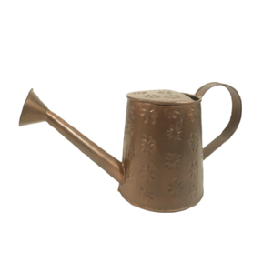 Conception gaufrée Antique fini fleur métal arrosoir extérieur décoratif à la main jardin décor métal arrosoir - Product Image 2