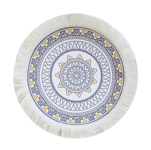 Utensilios de cocina hechos a mano agua Jacinto macramé mantel redondo trenzado estera resistente al calor aislamiento caliente almohadilla antideslizante - Product Image 3