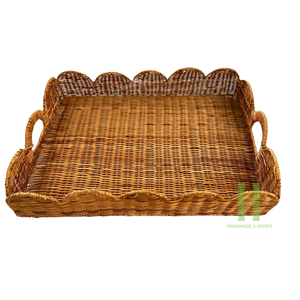 OEM HNH Craft HNH 13890 Organisateur de vêtements pliable rectangulaire en rotin naturel tissé à la main, multifonctionnel, écologique, style bohème - Product Image 1