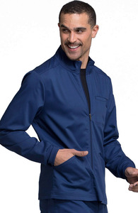 Veste de gommage pour hommes | Poches avant en coton Polyester de haute qualité, fermeture à glissière à manches longues, Logo personnalisé - Product Image 6
