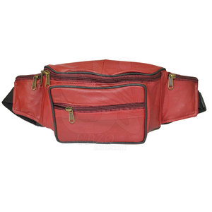 2024 dernier style en stock sac de taille en cuir couleur unie prix pas cher sac de taille en cuir - Product Image 3