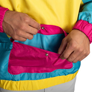Nouveauté, vestes de sport personnalisées pour hommes, vêtements en polyester, pull à capuche avec demi-fermeture éclair pour hommes, vestes coupe-vent pour hommes - Product Image 5