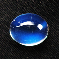 Pierre de lune arc-en-ciel 2026, forme poire ovale, cabochon lisse, qualité excellente, pierre de lune de Madagascar, éclat bleu, PDM Gems