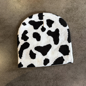 Custom Size Jacquard Beanie Hats for Men Winter Warm Ski Fleece Lined 100% Wool Breathable Beanies Cap - Product Image 4