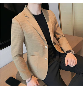 Costume pour Homme sur Mesure Tendance de Haute Qualité Doux Respirant Confortable Anti-Plis Anti-Boulochage Prix de Gros - Product Image 5