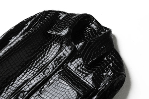 Chaqueta de Cuero de Moda para Mujer, Chaqueta de Cuero Genuino de Piel de Oveja Transpirable, Chaqueta de Motociclista Informal de Calle para Mujer - Product Image 3