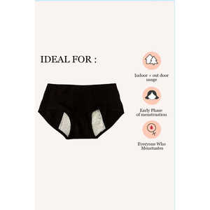 Ropa Interior Negra de doble capa a prueba de fugas - Product Image 5