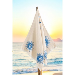 Serviette en mousseline de coton 100% biologique Varol - Motif original Heliona - Product Image 2