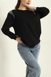 Sweat-shirt élégant pour femmes Pull à épaules tombantes Arrivée Sweat-shirt pour femmes dans différents styles Sweat-shirt avec logo personnalisé pour femmes - Product Image 4