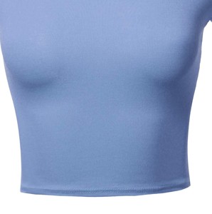 เสื้อครอปลำลองคุณภาพสูงสำหรับผู้หญิงวัสดุทนทานออกแบบโลโก้/สีป้องกันริ้วรอย - Product Image 2