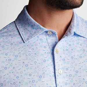 Polo personalizado de golf de alta calidad para hombre, estampado completo, venta al por mayor, transpirable, secado rápido, garantía, polos de calidad - Product Image 4