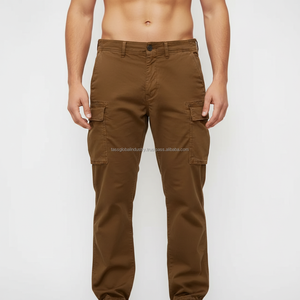 Pantalon cargo décontracté pour homme, style streetwear, toile respirante, avec revers élastiques, style jogger - Product Image 5