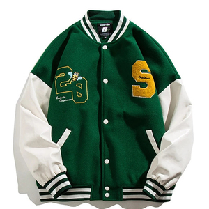 Chaqueta Versity de cuerpo y mangas de lana personalizada de alta calidad para hombre, chaqueta Versity de béisbol Letterman a precio al por mayor, chaquetas Versity - Product Image 2