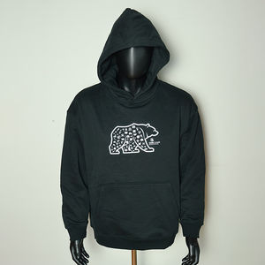 Sweat-shirts à capuche pour hommes HSI Custom Heavyweight 450 GSM, coupe régulière, 100% coton, broderie graphique, effet délavé, sans cordon - Product Image 1