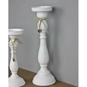 Portavelas de madera de diseño creativo de fábrica, madera blanca para mesa de comedor, mesa auxiliar, hogar, hoteles, restaurante, gran oferta, portavelas - Product Image 2