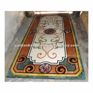 ที่ไม่ซ้ำกันพิมพ์หินอ่อนห้องรับประทานอาหารโต๊ะกาแฟด้านบน - Product Image 1