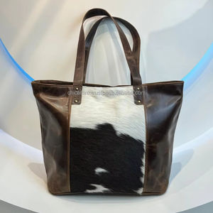 กระเป๋าสะพายไหล่หนังวัวแท้สำหรับผู้หญิงกระเป๋าถือความจุขนาดใหญ่ทำด้วยมือแฟชั่น - Product Image 2