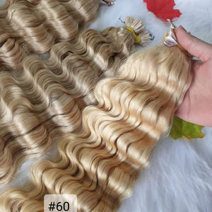 Pré-collé kératine Vietnam Remy Extensions de cheveux Double dessiné meilleur prix usine dentelle perruques 8-26 pouces longueur étirée - Product Image 1