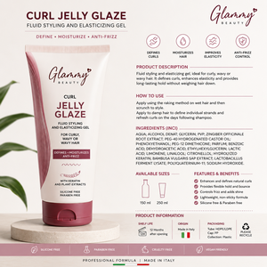 Gel coiffant professionnel pour cheveux bouclés, fluide élastifiant pour cheveux ondulés et frisés, contrôle durable des frisottis, définition légère des boucles - Product Image 2