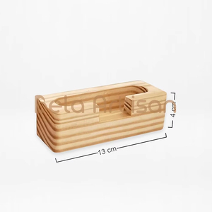 Porta Menús de Mesa Pequeños de Madera, Porta Tarjetas y Postales con Base Acrílica, Grabado Elegante para Decoración de Fiestas - Product Image 3