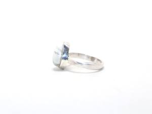 แหวนเงินสเตอร์ลิง925อัญมณีฮาวไลท์ปรับแต่งได้ทุกวันสำหรับงานปาร์ตี้ - Product Image 5