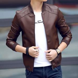 Chaqueta de cuero de invierno Vintage elegante para hombres y mujeres con diseño de piel sintética con capucha forrado de algodón transpirable y resistente al viento - Product Image 6