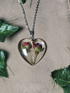 Chrysanthème Floral fait à la main moderne Durable Rectangle Buffalo Bone mode colliers femmes fleurs pressées pendentif bijoux - Product Image 4