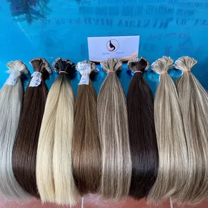 Resalte de color personalizado para extensión de cabello humano de trama única alineada con cutícula vietnamita Europea de doble estirado con cinta - Product Image 4