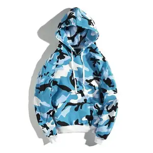 Sweat à capuche personnalisé camouflage pour hommes avec sa propre impression et son logo Sweat à capuche de sport de haute qualité confortable et chaleureux Voyage