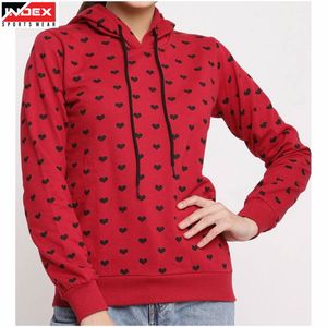 Sudadera con Capucha de Moda Juvenil para Mujer, Sudadera de Forro Polar Cálida para Invierno, Fábrica ODM OEM - Product Image 1