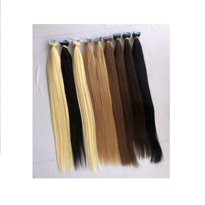 Top Premium Aligné Remy Péruvienne Vierge Extension de Cheveux Humains Meilleure Qualité En Gros Cuticule Couleur Droite Bande Vague Trame - Product Image 1