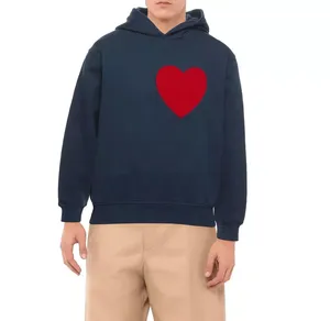Sweat-shirts à manches longues 100% coton pour hommes, pull-over élégant, chaud, en polaire, décontracté, tendance, logo personnalisé - Product Image 1