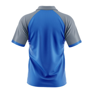 Polo à manches courtes pour homme W4G, décontracté, uni, avec logo brodé sur le devant, anti-rides, tricoté, 100% coton, meilleure qualité, pas de MOQ - Product Image 2