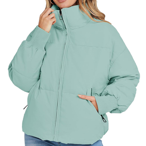 Chaqueta acolchada para mujer, ropa de invierno de Color sólido, nueva moda elegante, chaqueta acolchada de bajo precio para mujer - Product Image 1