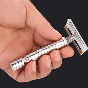 Nouveau rasoir à double tranchant pour hommes, rasoir de sécurité en acier inoxydable de haute qualité, parfait pour un rasage précis et lisse - Product Image 6